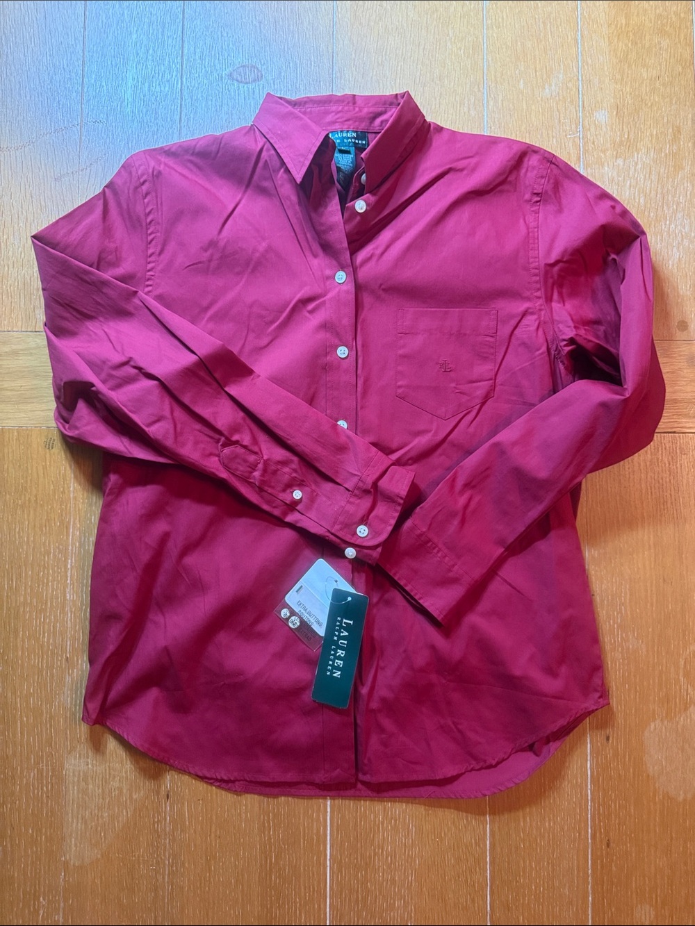 Ladies Vintage Lauren Ralph Lauren Deep Red Shirt